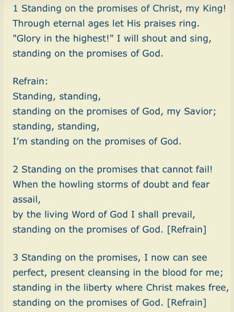Standing on the Promises of God – 5 Minutes of Hope